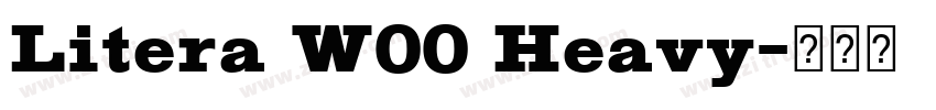 Litera W00 Heavy字体转换 Litera W00 Heavy字体转换